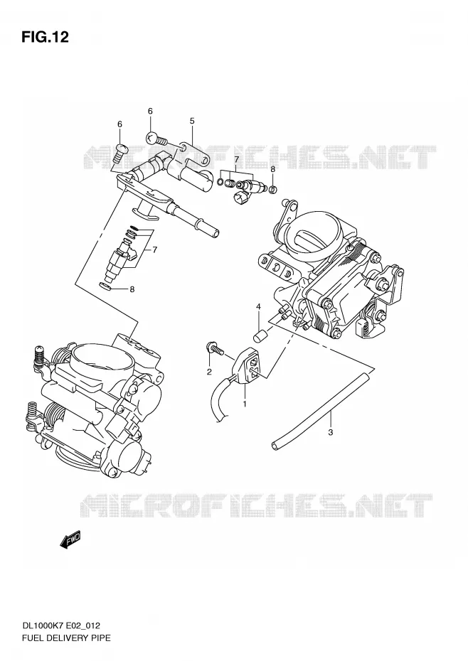 DURITE D'ESSENCE Suzuki MOTO 1000 V-STROM 2008  DL1000K8(E2)