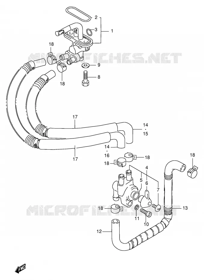 ROBINET D'ESSENCE Suzuki MOTO 1400 INTRUDER 2002  VS1400GLPK2(E2)