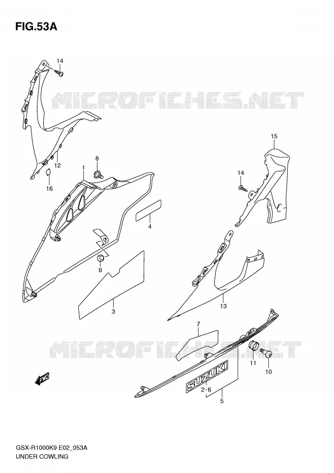 SABOT (MODEL L0) Suzuki MOTO 1000 GSX-R 2009  GSX-R1000UFK9(E2)