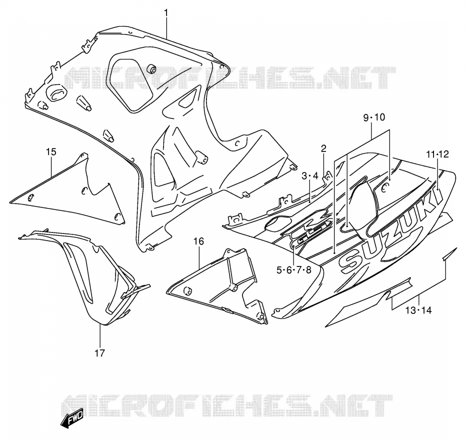 SABOT (MODELE K2) Suzuki MOTO 750 GSX-R 2000  GSX-R750U2Y(E2)