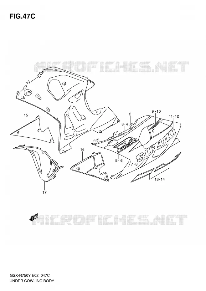 SABOT (MODELE K3) Suzuki MOTO 750 GSX-R 2002  GSX-R750U2K2(E2)