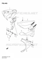 CARENAGES ARRIERE (VZR1800ZL0/ZUFL0) pour Suzuki INTRUDER 1800 2008
