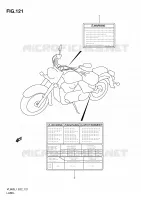 ETIQUETTE (VL800L1 E19) pour Suzuki VOLUSIA 800 2011