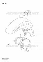 GARDE BOUE AVANT (VL800L1 E24) pour Suzuki VOLUSIA 800 2011