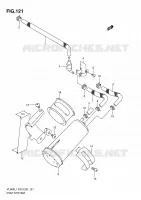 SYSTÈME DE RECYCLAGE VAPEURS CARBURANT (VL800L1 E33) pour Suzuki VOLUSIA 800 2011