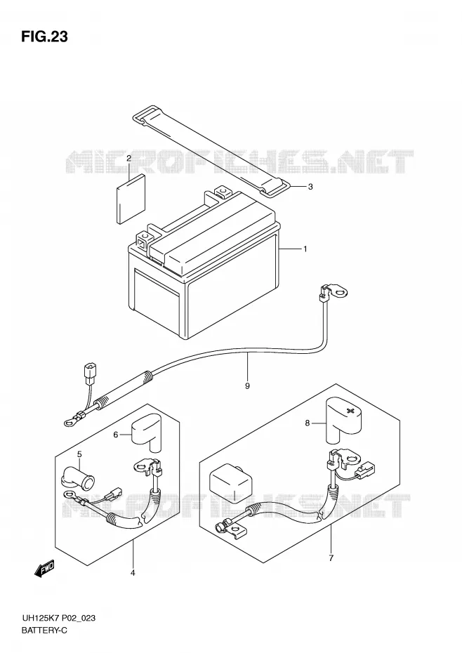 BATTERIE Suzuki SCOOTER 125 BURGMAN 2012  UH125GL0(P2)