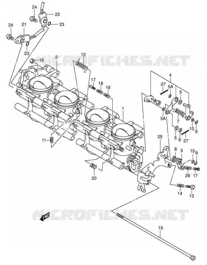ENSEMBLE INJECTION (MODELE K2) Suzuki MOTO 750 GSX-R 2000  GSX-R750U2Y(E2)