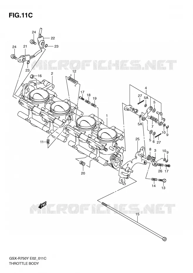 ENSEMBLE INJECTION (MODELE K3) Suzuki MOTO 750 GSX-R 2000  GSX-R750U1Y(E2)
