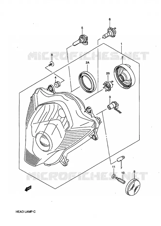PHARE Suzuki MOTO 600 GSX-R 2006  GSX-R600U2K6(E2)