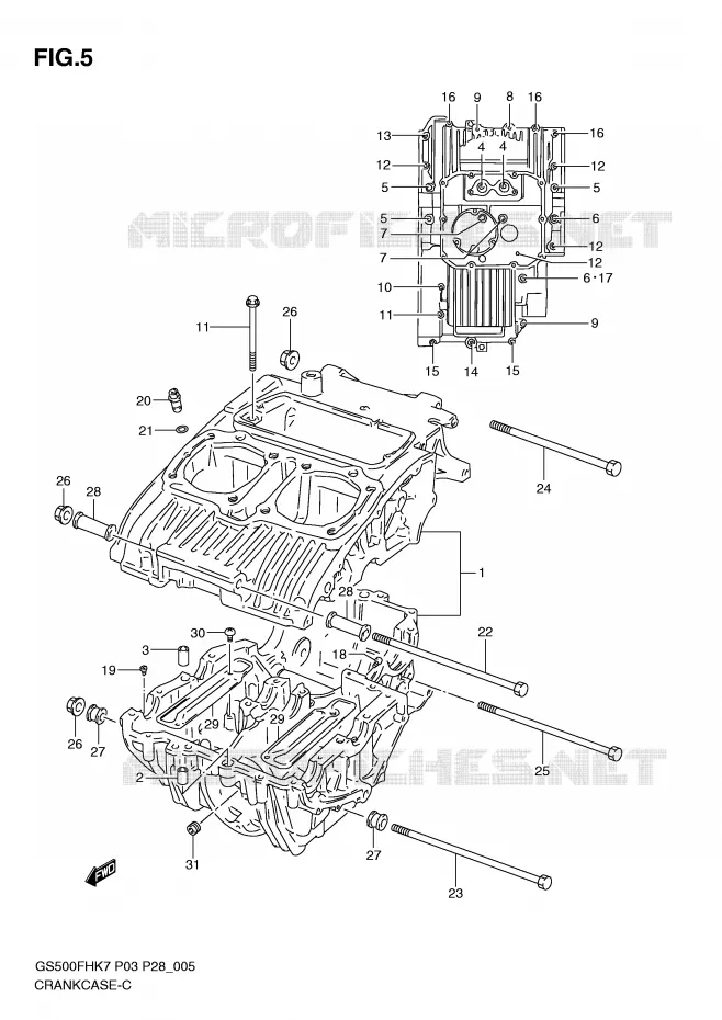 CARTER Suzuki MOTO 500 GS-E 2009  GS500HK9(P3)