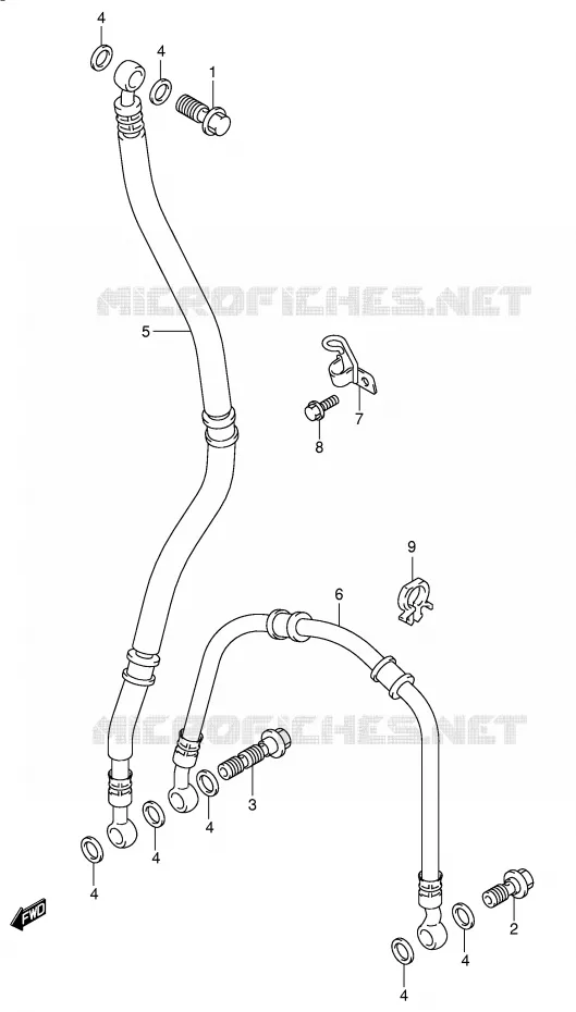 DURITE DE FREIN AVANT Suzuki MOTO 750 GSX-R 2003  GSX-R750U2K3(E2)