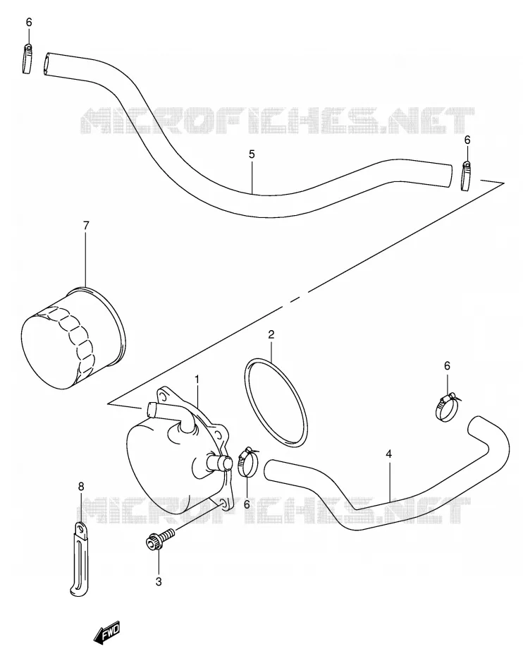 RADIATEUR D'HUILE Suzuki MOTO 750 GSX-R 2000  GSX-R750U2Y(E2)