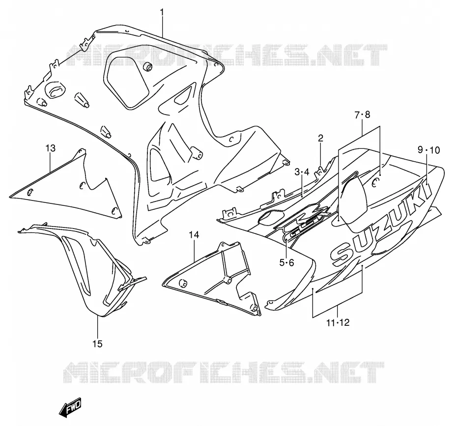 SABOT (MODELE K1) Suzuki MOTO 750 GSX-R 2002  GSX-R750U1K2(E2)