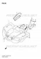 GARDE BOUE AVANT (LT F400FL1 P33) pour Suzuki KINGQUAD 400 2011