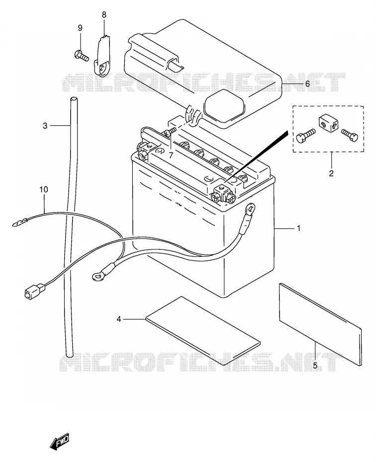 BATTERIE Suzuki MOTO 600 INTRUDER 1997  VS600GLV(E2)
