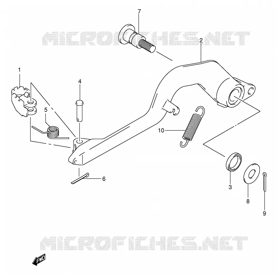 FREIN ARRIERE Suzuki MOTO 400 DR-Z 2004  DR-Z400EK4(E3/E28)