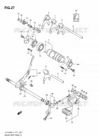 ENSEMBLE DE SELECTION DE VITESSES (1)(LT F400FL1 P24) pour Suzuki KINGQUAD 400 2011