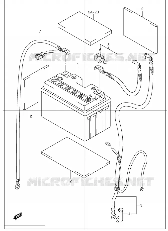 BATTERIE Suzuki MOTO 1300 HAYABUSA 2003  GSX1300RU2K3(E2)