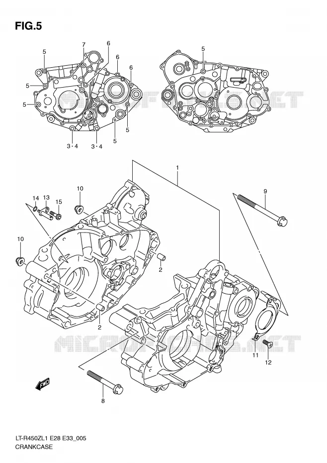 CARTER Suzuki QUAD 450 QUADRACER 2011  LT-R450L1(E28/E33)