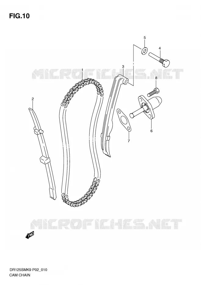 DISTRIBUTION Suzuki MOTO 125 DR 2010  DR125SML0