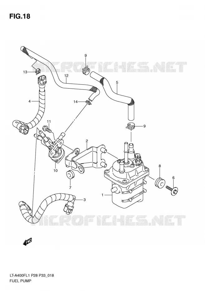 POMPE A ESSENCE Suzuki QUAD 400 KINGQUAD 2011  LT-A400FZL1(P28/P33)