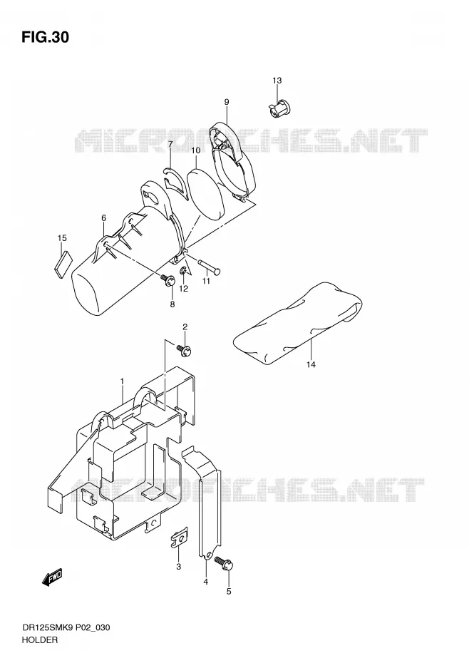 SUPPORT Suzuki MOTO 125 DR 2010  DR125SML0