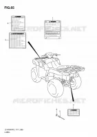 ETIQUETTE (LT A750XPL1 P24) pour Suzuki KINGQUAD 750 2011