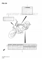 ETIQUETTE (VLR1800UFL1 E19) pour Suzuki INTRUDER 1800 2011