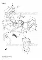 GARDE BOUE AVANT (LT A500XPL1 P28) pour Suzuki KINGQUAD 500 2011