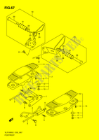REPOSE PIEDS (VLR1800L1 E24) pour Suzuki INTRUDER 1800 2011