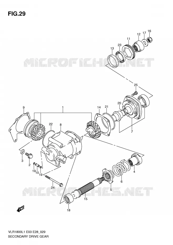 COUPLE CONIQUE Suzuki MOTO 1800 INTRUDER 2011  VLR1800L1(E3/E28)