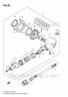 ARBRE DE TRANSMISSION   COUPLE CONIQUE ARRIERE pour Suzuki INTRUDER 1800 2011