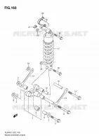 BIELLETTE DE SUSPENSION ARRIERE pour Suzuki V-STROM 650 2011