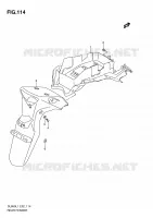 GARDE BOUE ARRIERE (DL650AL1 E24) pour Suzuki V-STROM 650 2011