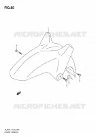 GARDE BOUE AVANT (DL650L1 E2) pour Suzuki V-STROM 650 2011