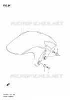 GARDE BOUE AVANT (SFV650L1 E24) pour Suzuki GLADIUS 650 2011
