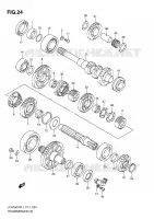 TRANSMISSION (2) (LT A750XPK9 P17) pour Suzuki KINGQUAD 750 2011
