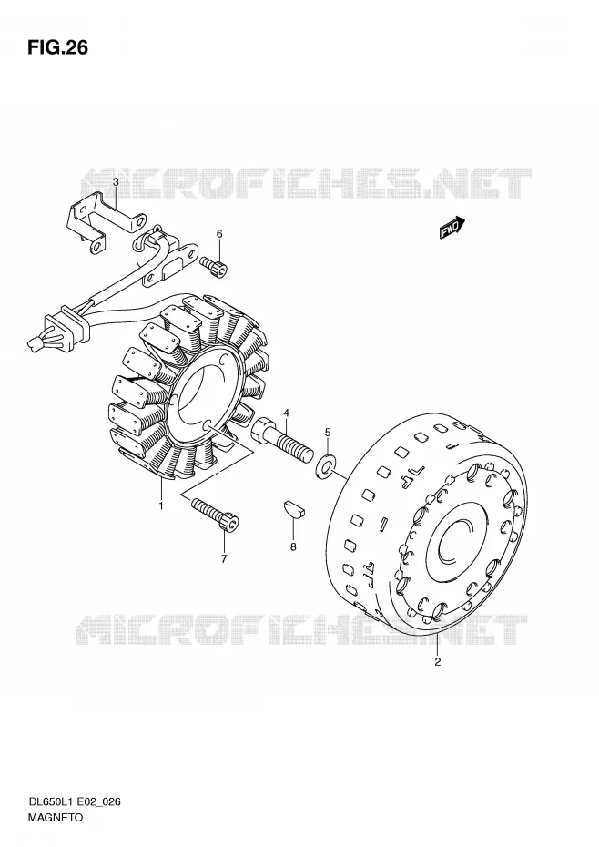 ALLUMAGE ROTOR - STATOR Suzuki MOTO 650 V-STROM 2011  DL650AL1(E2)