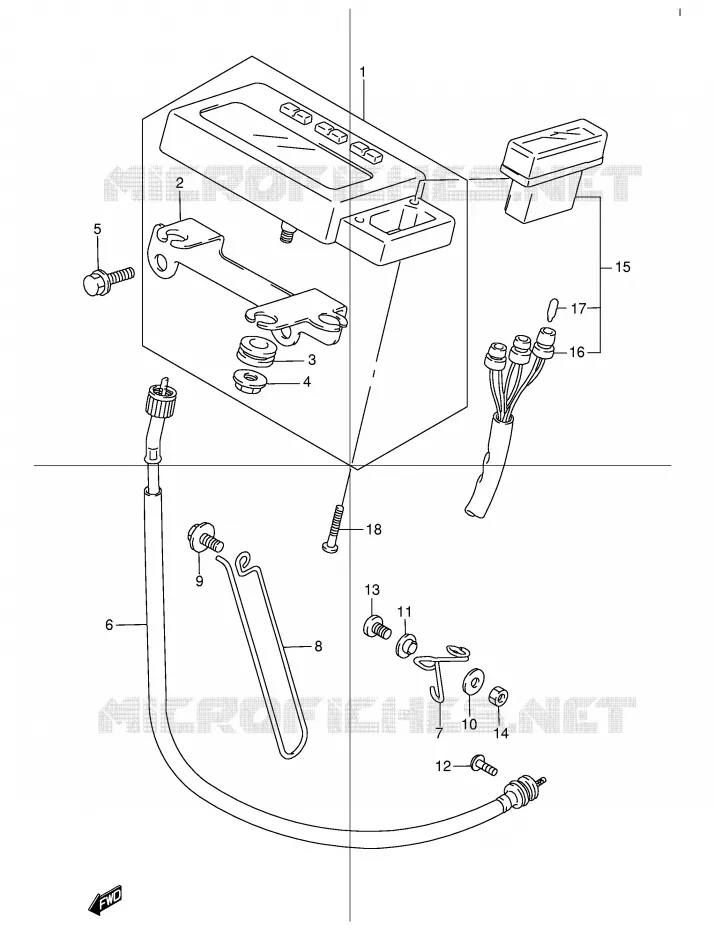 COMPTEUR Suzuki MOTO 250 DR 2000  DR250RY(E24)