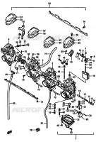 CARBURATEUR MOTEUR/TRANSMISSION 750 suzuki-moto GSX-R 1985 DP013591