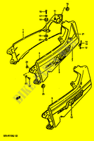 CARENAGE ARRIERE   CAPOT DE SELLE (MODELE G/H) pour Suzuki GSX-R 1100 1988