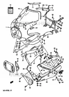 CARENAGE TETE DE FOURCHE (MODELE J 7JJ,9HD) pour Suzuki GSX-R 750 1989