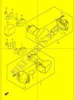 CLIGNOTANTS (GSF1200K1/K2/K3/K4/ZK4/K5/ZK5) pour Suzuki BANDIT 1200 2001