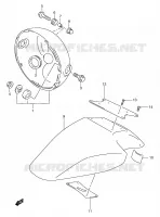 GARDE BOUE AVANT (GSF1200T/V/W/X/Y) pour Suzuki BANDIT 1200 1997