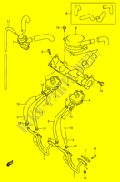 SYSTÈME DE RECYCLAGE GAZ D'ECHAPPEMENT (E18) pour Suzuki BANDIT 600 1997