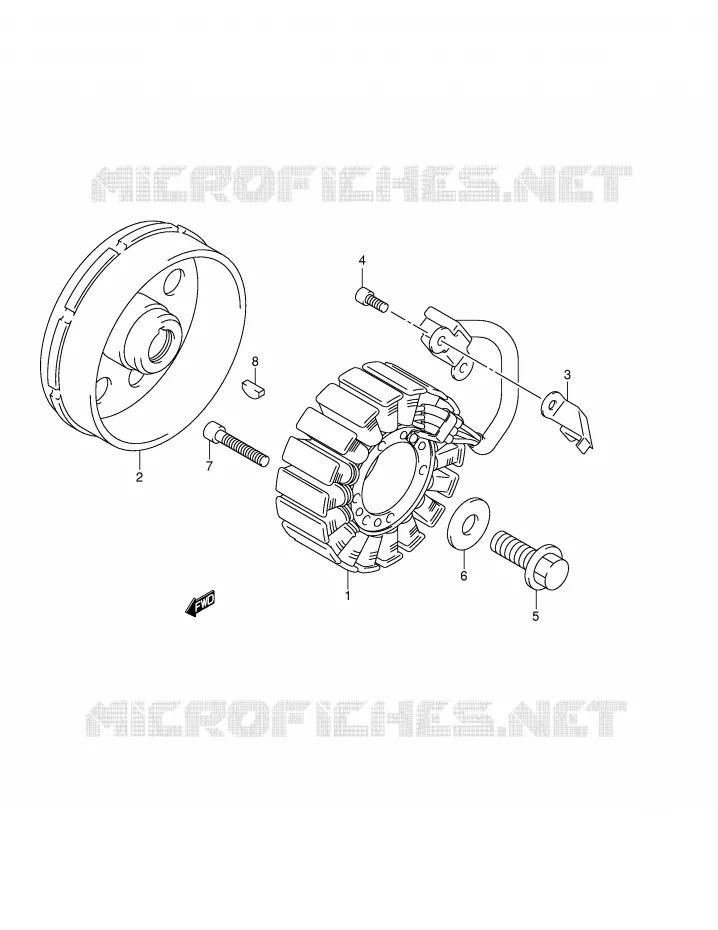 ALLUMAGE ROTOR - STATOR Suzuki MOTO 1300 HAYABUSA 2006  GSX1300RU2K6(E2)