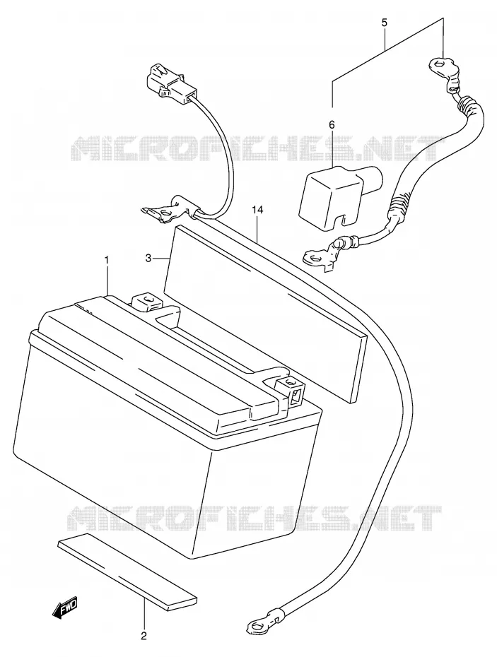 BATTERIE Suzuki MOTO 250 BANDIT 2000  GSF250VY(E24)