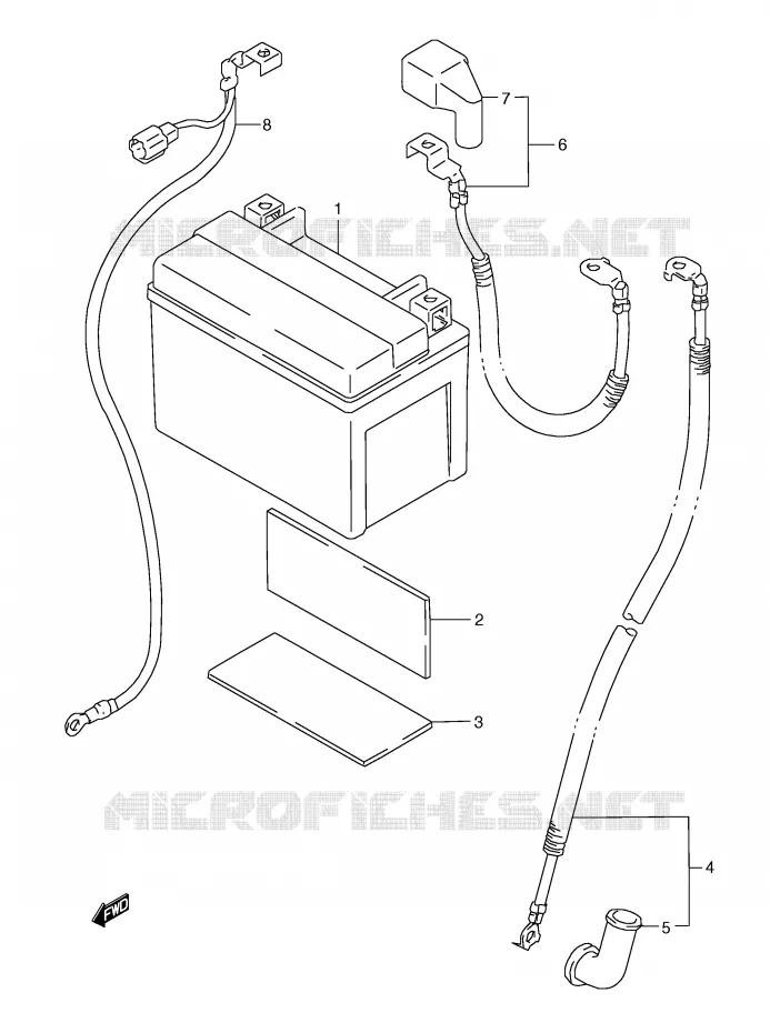BATTERIE Suzuki MOTO 600 GSX-R 2000  GSX-R600Y(E2)