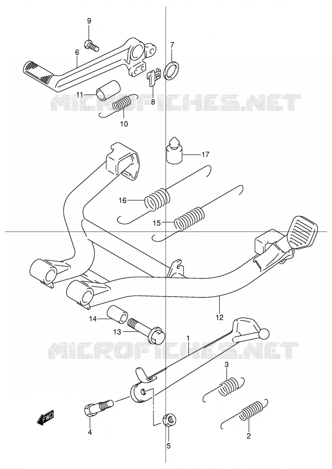 BEQUILLE Suzuki MOTO 600 BANDIT 2003  GSF600K3(E2)