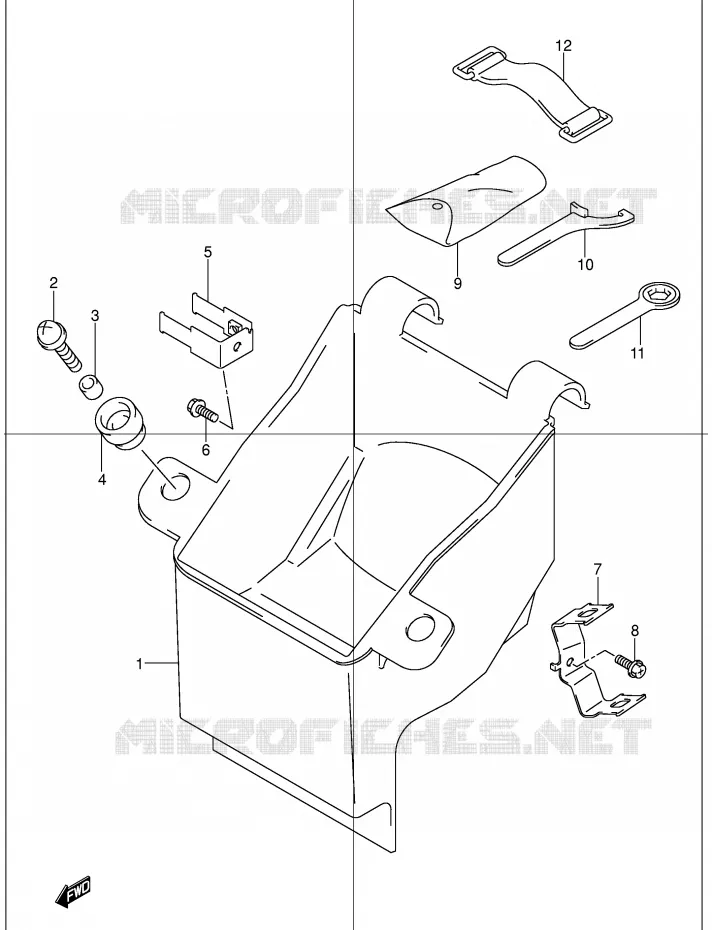 BOITE - TROUSSE A OUTILS Suzuki MOTO 1200 BANDIT 2003  GSF1200K3(E2)